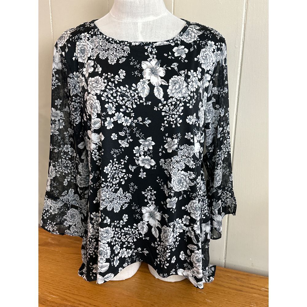 Sara Michele Top Women's Extra Large‎ Flower Print